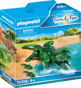 PLAYMOBIL, Alligator mit Babys, Family Fun, 70358