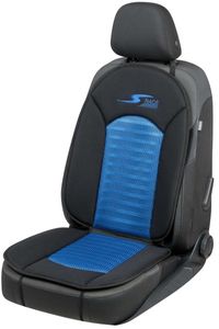 pohodlný univerzální polyesterový potah autosedačky S-Race modrý, 12 mm pěnová výplň, pratelný, potah autosedačky