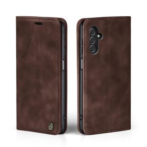 Handy Hülle für Samsung Galaxy A14 5G Klapphülle Bookcase Flip Cover Handy Tasche Etui Farbe: Dunkelbraun