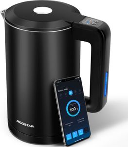 Aigostar Wasserkocher Smart WLAN-Steuerung Kompatibel zu Alexa und Google Home, Wasserkocher mit Temperatureinstellung, Doppelwand Design, Warmhaltefu Aigostar Wasserkocher Smart WLAN-Steuerung Kompatibel zu Alexa und Google Home, Wasserkocher mit Temperatureinstellung, Doppelwand Design, Warmhaltefu