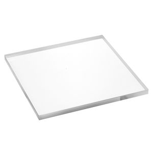 Quadratische Acrylglasscheibe 200x200x10mm transparent, rundum glänzend polierte Seitenkanten / Acryl / Acrylglas / massiv / klar / farblos / Dekoration - Zeigis®