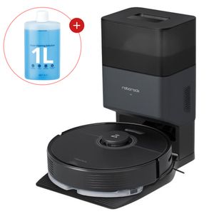 Roborock Q7 Max+ Saugroboter 4.200 Pa, mit 2,5L Absaugstation, LiDAR Navigation, inkl. 1000ml Bodenreiniger, Schwarz