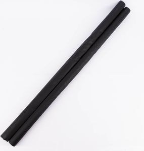 Zugluftstopper für Türen mit Doppeldichtung Kunststoff  schwarz grau 96x14,5x4cm