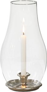 Kaheku Kerzenhalter Candelero silber, Ø 16 cm Metall Klarglas 99990403