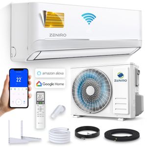 Klimanlage Klimagerät Split-Set Inverter Air Conditioner mit Heizfunktion 24000 BTU 7,2kW Energieklasse A++ WiFi/App-Steuerung 4D AirFlow Auto Clean Klimanlage Klimagerät Split-Set Inverter Air Conditioner mit Heizfunktion 24000 BTU 7,2kW Energieklasse A++ WiFi/App-Steuerung 4D AirFlow Auto Clean