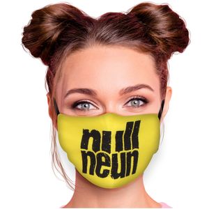 Mundschutz Nasenschutz Behelfs – Maske, waschbar, Filterfach, verstellbar, Motiv Dortmund null neun,