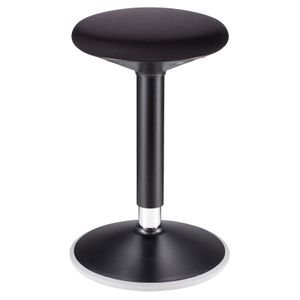 Bürohocker NEW YORK höhenverstellbar, schwarz. Ergonomisches Design, 360° drehbar, Max. Belastung: 130 kg. Ergonomischer Hocker, Stehhilfe, Bürostuhl ergonomisch für mehr Komfort am Schreibtisch.