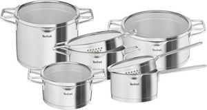 Tefal Kochgeschirr-Set 10-teilig Nordica Ss - H852SA56