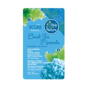 Victoria Beauty - Tonerde Gesichtsmaske Mineralien Toten Meer 2 x 7 ml