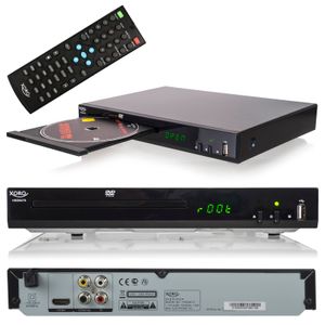 Xoro HSD 8470 HDMI MPEG4 DVD-Player (USB 2.0, Mediaplayer, 1080p Upscaling, MultiROM) schwarz