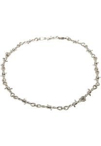 Urban Classics Barbed Wire Necklace silver - UNI
