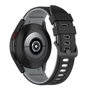 INF Samsung Galaxy Watch 4 Classic Armband Silikon Schwarz+Grau