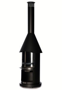 BUSCHBECK Edelstahlgrill Auckland schwarz Maße L65 x B65 x H230 cm schwarz