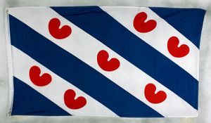 Flagge Fahne : Friesland Niederlande