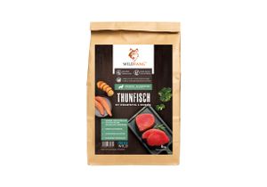 Wildfang Adult Premium Trockenfutter mit 60% Thunfisch für ausgewachsene Hunde 2 kg, getreidefrei, glutenfrei, hypoallergen