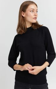 Pulz Jeans PZSARA Damen Strickpullover Feinstrick Turtleneck Pullover Stehkragen und leicht verkürzten Ärmeln