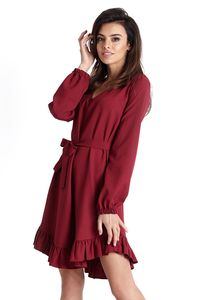 Ivon Damen Boho Kleid Masha burgundy 36