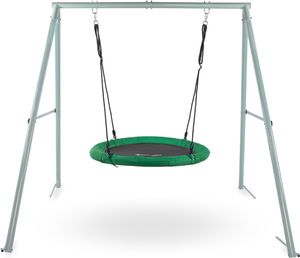 Gartenschaukel für Kinder – Storchennest-Design, robuster Rahmen, bis 150 kg Gartenschaukel für Kinder – Storchennest-Design, robuster Rahmen, bis 150 kg