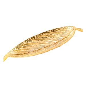 Räucherstäbchenhalter Blatt vergoldet für Stäbchen und Kegel