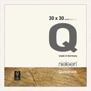 Nielsen Holz Bilderrahmen Quadrum, 30x30 cm, Deckend Weiß