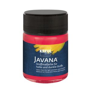 KREUL Javana Stoffmalfarbe für helle und dunkle Stoffe Cherry 50 ml