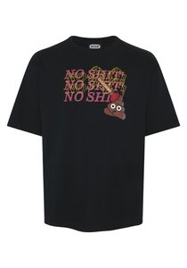 Emoji (0) T-Shirt mit NO-SHIT-Print