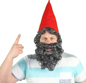 Zwergenmütze Mütze Zwerg Zwerge mit Bart Rot Kostüm