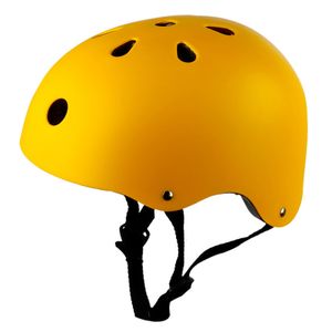 Helm, verstellbar, stoßfest, EPS-Innenfutter, Skating-Fahrradhelm zum Radfahren-Gelb,Größe:M 52-58cm