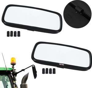 KOTARBAU® Traktor zrkadlo univerzálne 36,5x19 cm PVC 2 kusy Traktor zrkadlo s držiakom