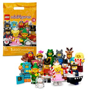 LEGO 71034 Minifiguren Serie 23, limitierte Auflage 2022, Überraschungstüte mit einer zufällig ausgewählten Minifigur