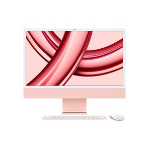 Apple iMac 24 2023 Rosé M3 Chip mit 8-Core CPU 8-Core GPU und 16-Core Neutral Engine 24 256 GB MagicKeyboard  Deutsch macOS 8 GB kein Gigabit Ethernet Magic Maus