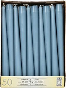 STARPAK Leuchterkerzen 22 mm arktikblau 50er Pack