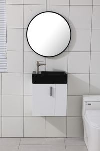 Schwänlein | Design Waschbecken mit Unterschrank | aus Hochwertiger Keramik  45cm