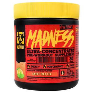 Mutant Madness 225g Sweet Iced Tea Pre-Workout Hardcore EXTREM Trainings Citrullin Pump Booster Pulver