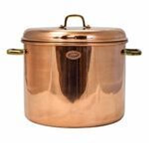 "CopperGarden®" Kupfertopf ø32 cm | 18 Liter glatt mit Griffen & Deckel