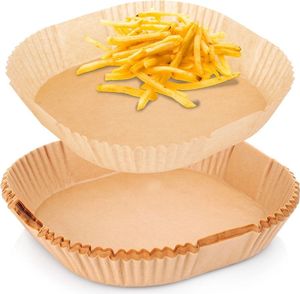Jednorazowa wkładka do frytownicy powietrznej 23x23x45cm 50 sztuk papierowego papieru do pieczenia do frytownic