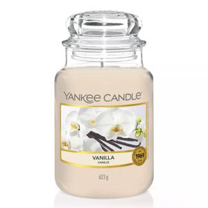 Yankee Candle Vanilla - Große Duftkerze im Glas - 623g