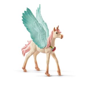 Schleich bayala 70575 - Schmuckeinhorn Pegasus Fohlen, Tierfigur