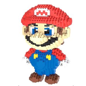 Super Mario GebäudeBlöcke Puzzle  Micro 3D Figuren Lernspielzeug aus Ziegelsteinen