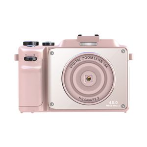 INF Digitální fotoaparát 4K/48MP/18X digitální zoom/anti-shake/automatické ostření/duální fotoaparát Pink