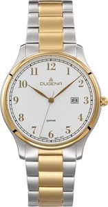Dugena 4461114 Herren-Armbanduhr Hamburg Saphirglas Bicolor