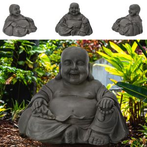 Buddha Statute "Happy" H46cm dicker Bauch  Figur Garten Skulptur Feng Shui