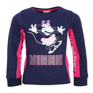 Disney Minnie Maus Kinder Mädchen langarm T-Shirt Shirt – Blau / 128