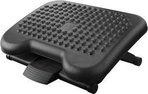 Fußstütze Schreibtisch - Höhenverstellbar, Mit Massagefläche - Fußhocker, Fußbank - Grau - ACROPAQ