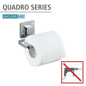 Vacuum-Loc® Toilettenpapierhalter Quadro Edelstahl