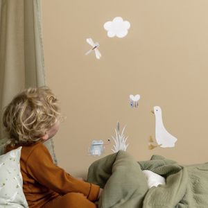 Little Dutch | Wandaufkleber Kinderzimmer Hochwertig Luxus-Mattlackierung Little Goose 2x 42x30cm