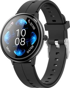 Damen Smartwatch 1,09 Zoll Touchscreen Uhr mit Schrittzähler Kalorien Puls Musiksteuerung Laufuhr Fitness Tracker IP68 Wasserdicht für iOS/Android