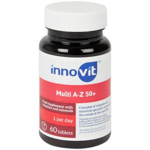 Innovit Multi A-Z 50+ Veganes Nahrungsergänzungsmittel mit Vitaminen und Mineralien