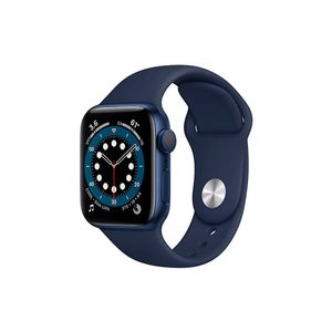 Apple Watch Series 6 (GPS + Cellular), 40 mm, modrý hliník a intenzivní modrý sportovní řemínek