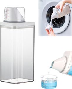 1500ml Waschpulver Waschmittelbox,Waschmittelspender Ordnungsboxen Mit Messbecher,Flüssigwaschmittelbehälter Aufbewahrungseimer